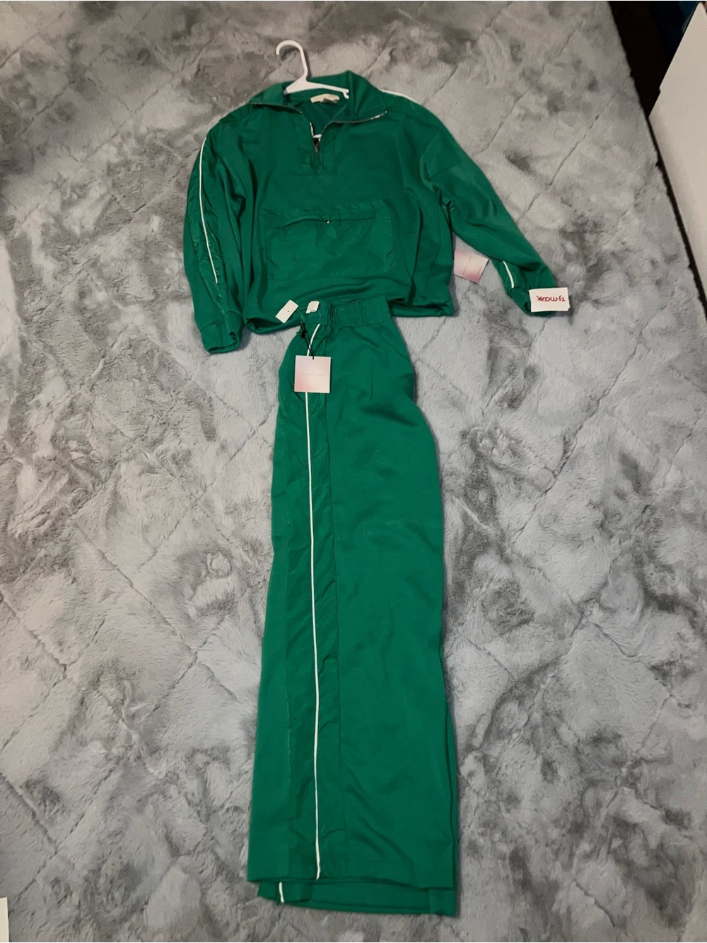 Green Women’s Track Pants & Jacket Set